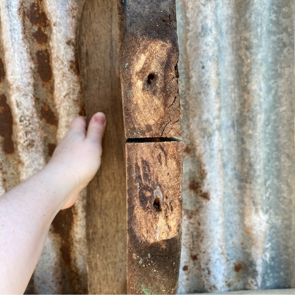 Vintage Wooden Semicircle Decor Half Wheel Wall Primitive Rustic Decor - Picture 4 of 14